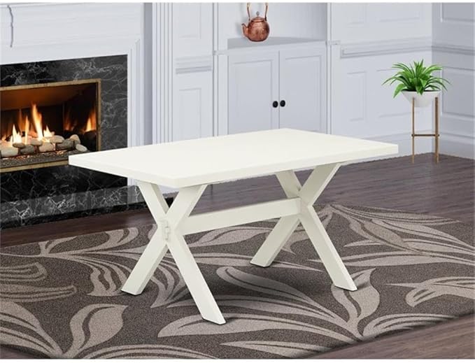 East West Furniture XT026 X-Style Modern Dining Table - a Rectangle Kitchen Table Top with Stylish Legs, 36x60 Inch, Multi-Color