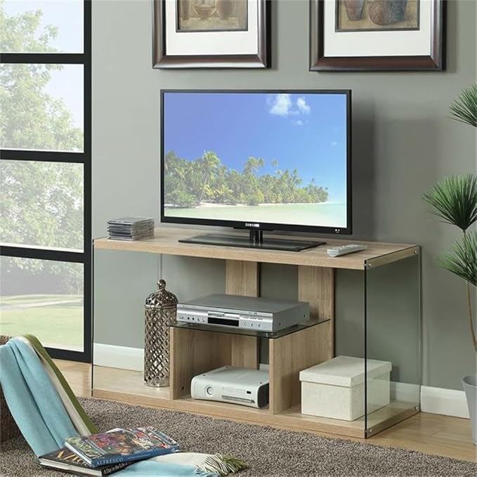Convenience Concepts SoHo TV Stand, Weathered White