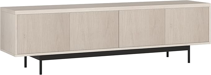 Henn&Hart Whitman, 70'' Rectangular TV Stand, Alder White