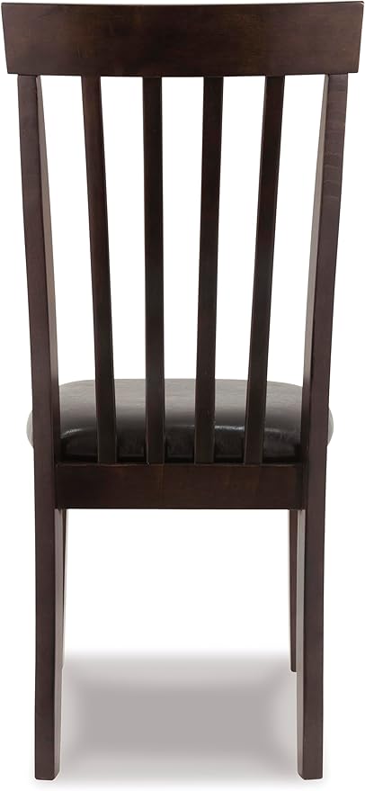 Signature Design by Ashley Hammis Rake Back Dining Room Chair, Set of 2, Dark Brown