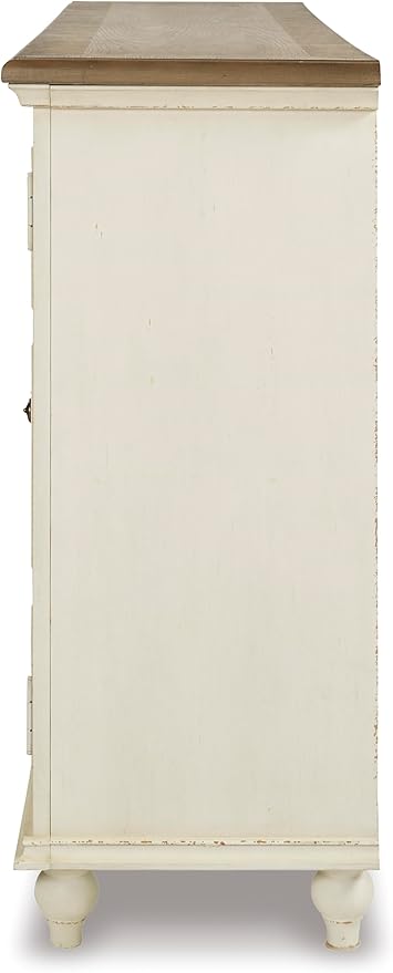 Signature Design by Ashley Roranville French Country Accent Cabinet or Server, White