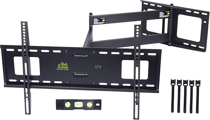 FORGING MOUNT Long Extension TV Mount Full Motion Wall Bracket with 42 inch Long Arm Articulating TV Wall Mount for 37 to 80 Inch Flat/Curve TVs, VESA 600x400mm Compatible, Holds up to 110 lbs