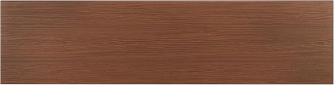 SAFAVIEH Averi TV Stand for up to 65" Flatscreen – Dark Walnut, 2 Sliding Doors with Interior Storage, 2 Open Shelves, Entertainment Media Console (MED9637A)