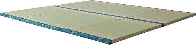 MustMat Japanese Floor Mattress Foldable Tatami Mats Folding Tatami Futon Mattress Rush Grass Floor Bed 35.4"x78.7"x1.2"(2 Piece Set)