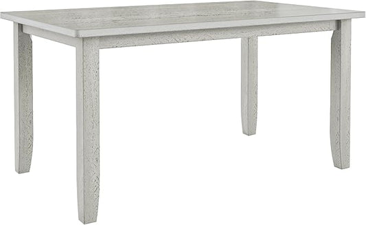 Solid Wood Dining Table, Part of Dining Table Set, Mix and Match Table, Chair Sold Separately for Dining Room, Kitchen, Grey