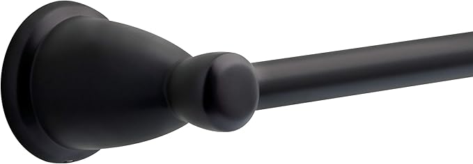 Franklin Brass Kinla 3-Piece Bathroom Set Matte Black 24" Towel Bar Rack, Toilet Paper Holder, Ring KIN3PC-MB