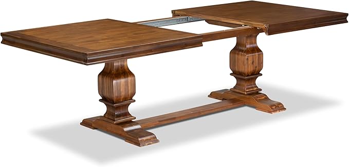 Luxe by East West Furniture - LKT-AWA-TP - a Dining Table with Removable Rectangular Tabletop – Antique Walnut