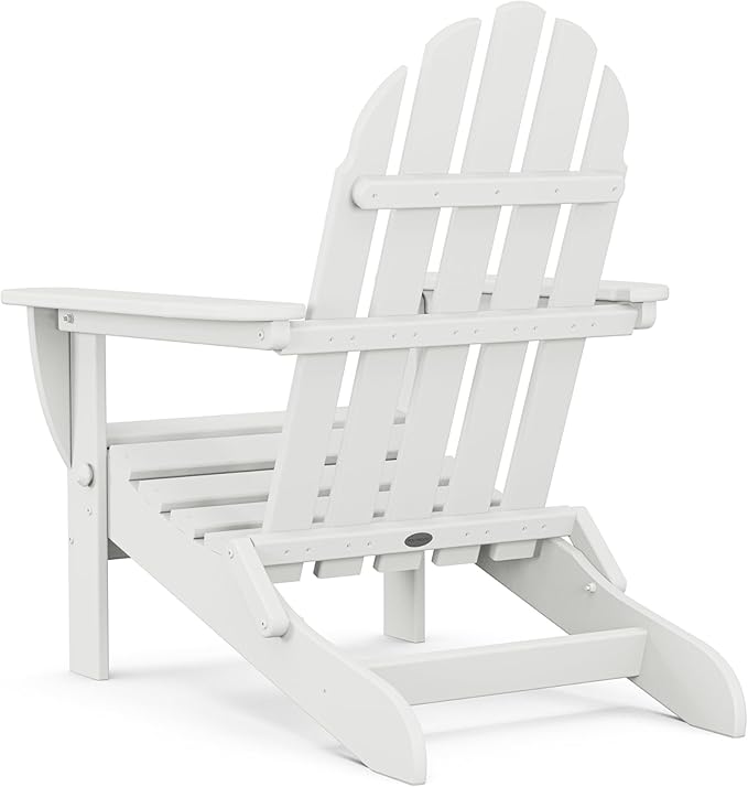 POLYWOOD AD5030WH Classic Folding Adirondack Chair, White 35.7 x 29 x 35.7 inches