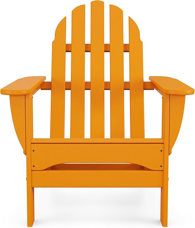 POLYWOOD AD5030TA Classic Folding Adirondack, Tangerine