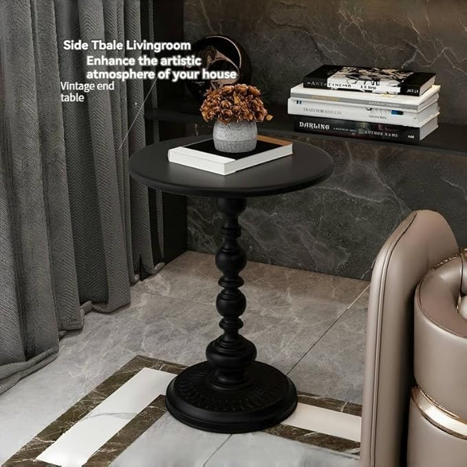 Round Side Table，Accent Table，Small end Table，Living Room Tables，Drink Table，Outdoor Side Table，Bistro Table，Metal Circle Antique Pedestal Round Table