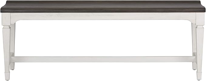 Liberty Furniture Industries Allyson Park Wood Seat Bench, W52 x D17 x H19, White