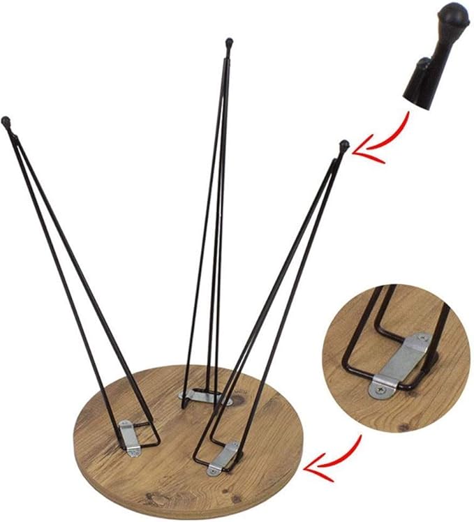 PAK HOME Set of 2 End Tables Round Wood Sofa Side Coffee Tables for Small Spaces, Nightstand Bedside Table with Metal Legs for Bedroom, Living Room, Office, Balcony (Grey Marble)