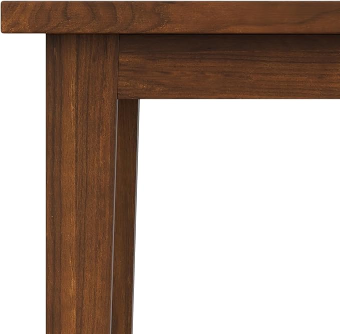 SIMPLIHOME Eastwood Square Dining Table, Solid Wood Walnut Veneer in Walnut, 54 x 54 inches, Contemporary-Style Large Square Kitchen Table for up to 8 People