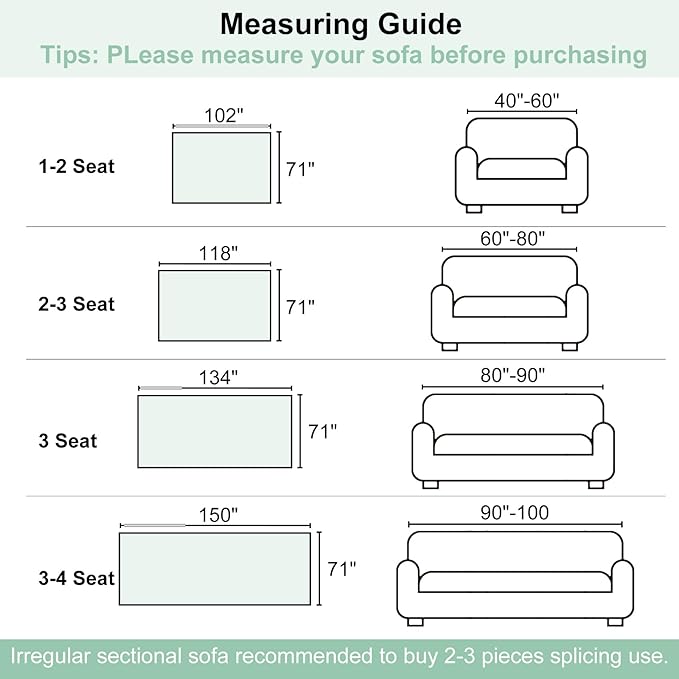 Boho Sofa Cover, Couch Covers for 3 Cushion Couch Sofa Pet Friendly, Sofa Cover Washable, Soft Chenille Living Room Couch Covers Slipcover, Pet Furniture Protecto (2# Black, 71" x 150")