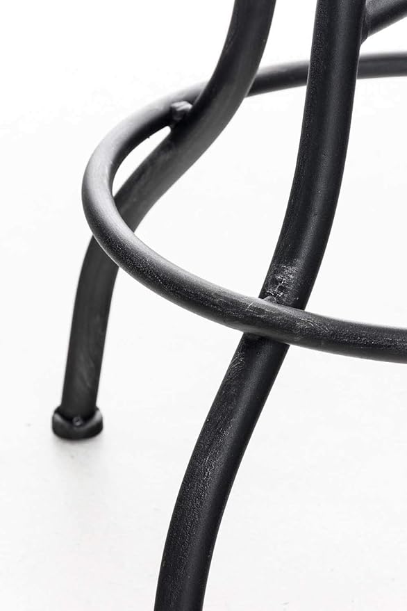 Diwhy Industrial Design Metal Adjustable Height Backrest Chair Vintage Tractor Saddle Bar Stool (Silver)