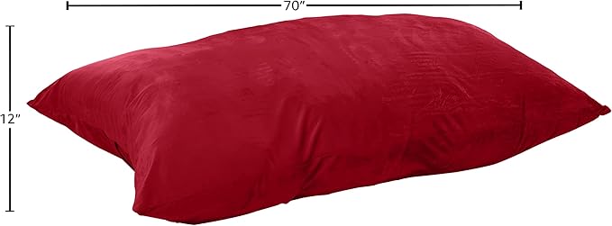Sofa Sack Bean Bag Chair Cover, 5-Foot, Cinnabar