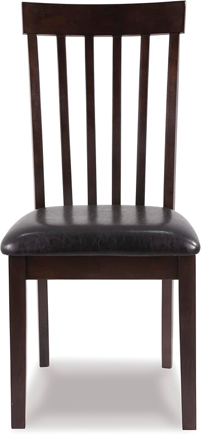 Signature Design by Ashley Hammis Rake Back Dining Room Chair, Set of 2, Dark Brown