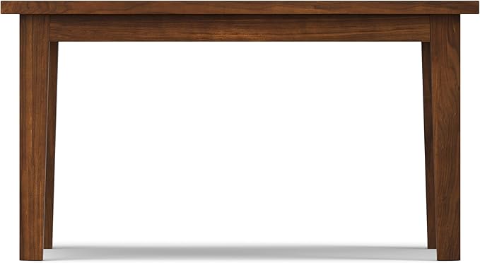 SIMPLIHOME Eastwood Square Dining Table, Solid Wood Walnut Veneer in Walnut, 54 x 54 inches, Contemporary-Style Large Square Kitchen Table for up to 8 People