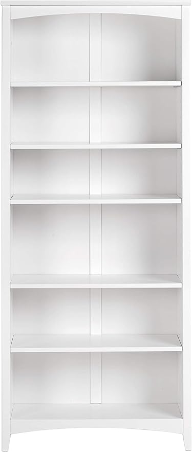 Camaflexi Shaker Style Bookcase, 72", White