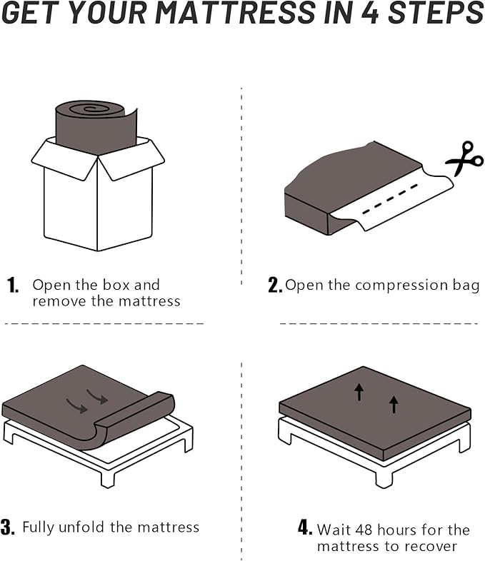 Japanese Floor Futon Mattress, Tatami Mat Sleeping Pad, Shikibuton, Mattresses Topper, Roll Up Dormitory Mattress, Foldable & Portable Floor Lounger Bed, Guest Bed(Grey, Twin)