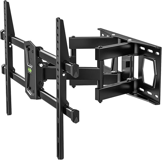 USX MOUNT Full Motion TV Wall Mount for 42-80 Inch TVs up to 120lbs, TV Bracket with Articulating Swivel Tilt Extension Leveling, Television Mount for Max VESA 600x400mm Fits 12/16" Wood Stud