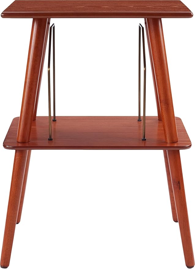 Crosley Manchester Record Player Stand, Media Console with Vinyl Storage, Modern Home Organizer, Paprika