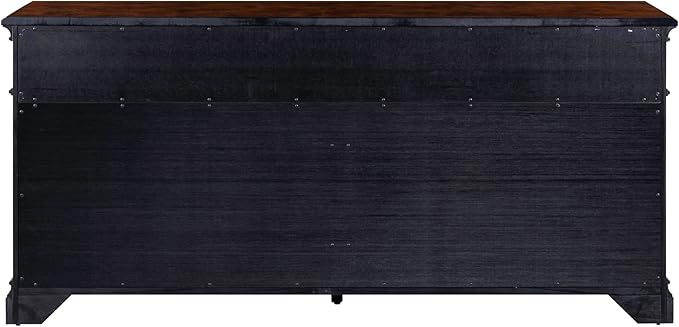 Liberty Furniture Arden Road TV Console, 74 Inch, Satin Cherry, 3 Drawers, 4 Doors