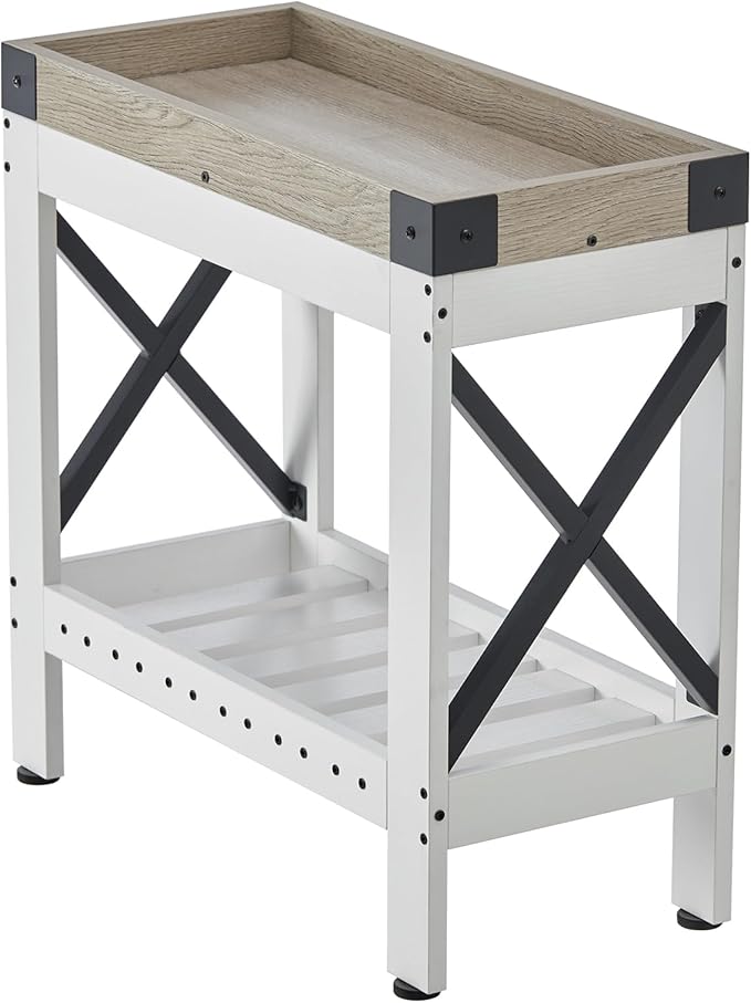 Narrow Side Table, End Table,Sofa Side Table, End Table Nightstand for Bedroom, Living Room, Small Spaces