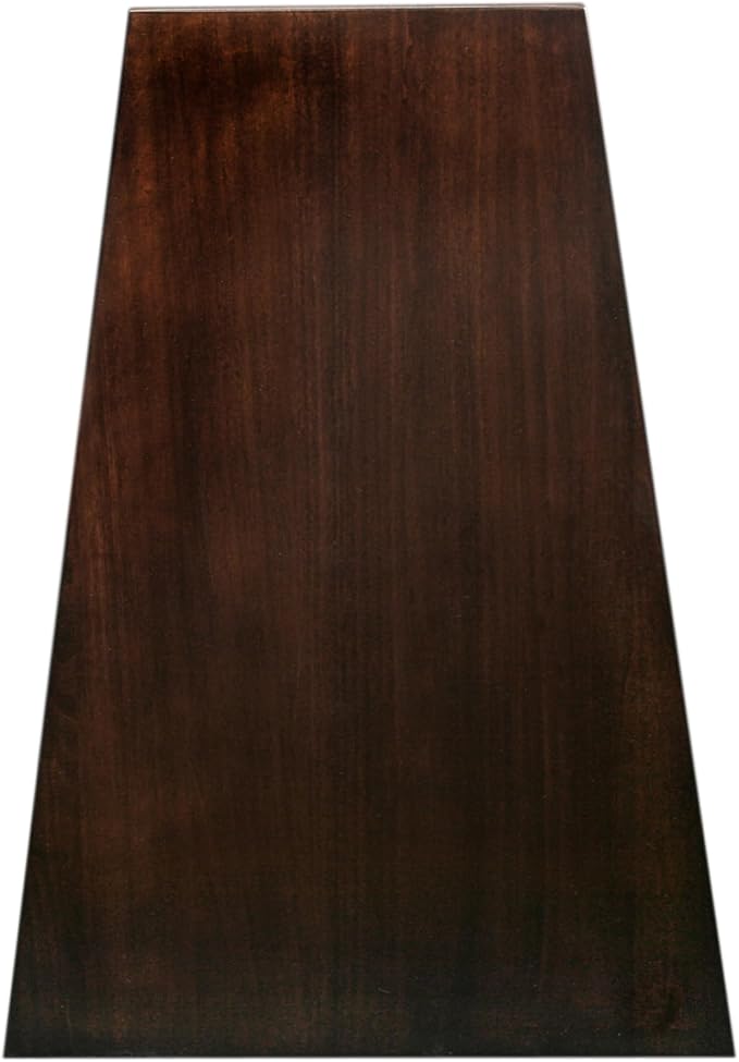 Laurent Solid Wood Recliner Wedge End Side Table with Shelf, Chocolate Cherry Brown, Perfect for Living Rooms, Bedrooms, and Small Spaces – Leick Home, 10502