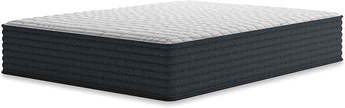 Signature Design by Ashley Hybrid 1300 13 Inch Plush Gel Memory Foam Mattress with Edge Support for Pressure Relief, King, Fiberglass Free, Mattress in A Box
