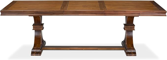 Luxe by East West Furniture - LKT-AWA-TP - a Dining Table with Removable Rectangular Tabletop – Antique Walnut