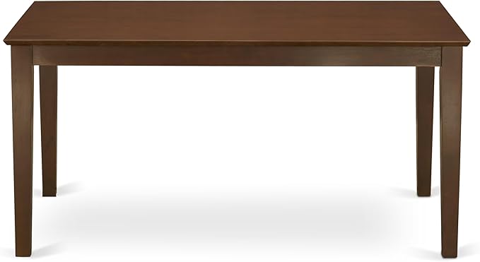 East West Furniture CAML5-MAH-LC 5 Piece Dining Set Includes a Rectangle Dinner Table and 4 Faux Leather Kitchen Dining Chairs, 36x60 Inch, Mahogany
