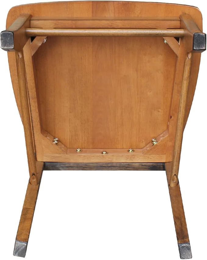 International Concepts Set of Two X-Back Dining Chair, Pecan