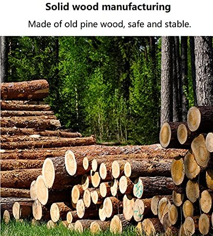 Heehee Rotating Wooden Bookshelf 360 Display 4 Tier Floor Standing Bookcase Storage Rack for Kids&Adults Solid Wood Bookshelf Organizer