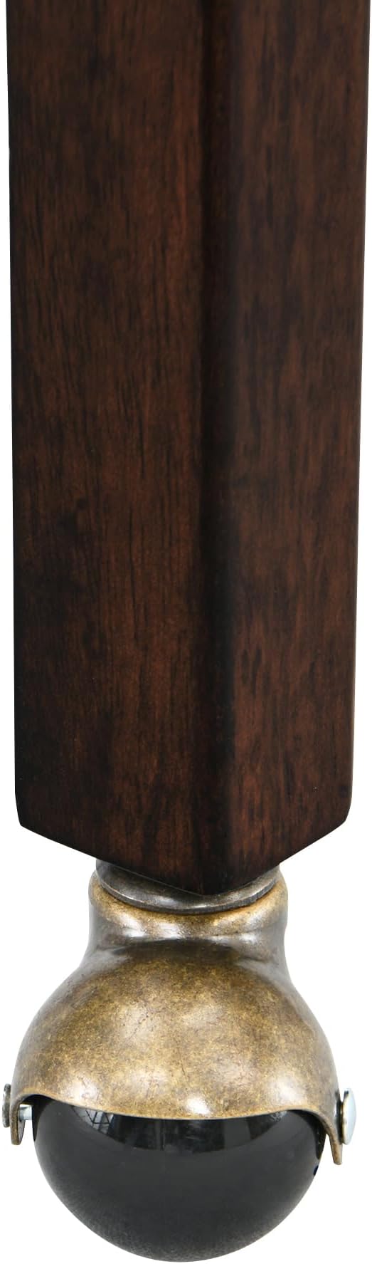 LEEMTORIG Large Dining Chairs with Casters and Arms, Rolling Dining Chairs with Wheels, Accent Game Chairs, Boss Caption's Chairs, 26"D x 25.2"W x 31.5"H, Espresso Legs & Dark Grey Fabric SY-318-GY