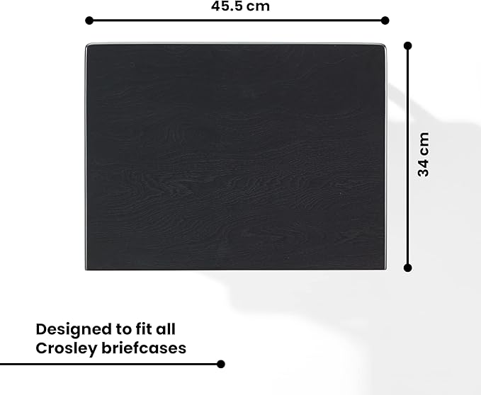 Crosley Manchester Record Player Stand, Media Console with Vinyl Storage, Modern Home Organizer, Black