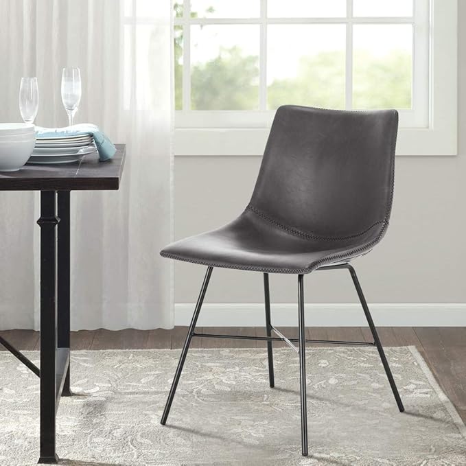 Poly and Bark Paxton Dining Chair, Set of 2 Grey