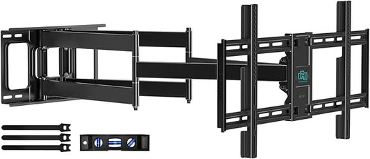 Heavy Duty TV Wall Mount for 42-90" TVs, 4X Load Tested Holds 179lbs, 40.9" Smooth Gliding Extension Arms, Full Motion Swivel & Tilt, VESA 800x400, Fits 16-18" Studs