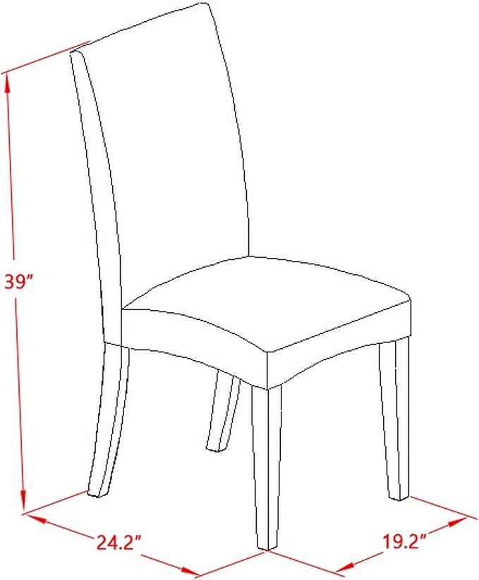 East West Furniture AMDR3-LWH-07 3 Piece Dining Table Set for Small Spaces Contains a Round Kitchen Table with Pedestal and 2 Gray Linen Fabric Upholstered Chairs, 36x36 Inch, Linen White