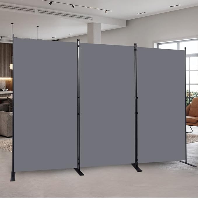 Room Divider 6FT Portable Room Dividers and Folding Privacy Screens, 102'' W Fabric Divider for Room Separation, 3 Panel Partition Room Dividers Freestanding Wall Divider Screen for Dorm Studio Office