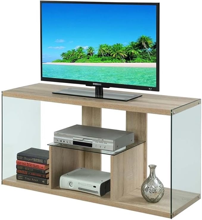 Convenience Concepts SoHo TV Stand, Weathered White