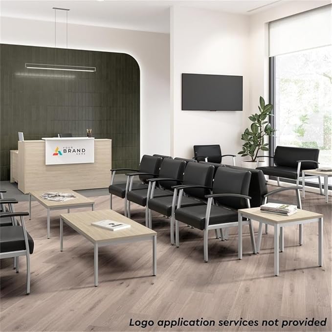 Bush Business Furniture Arrive 3 Drawer Mobile File Cabinet - Assembled in Natural Elm, Rolling Document Storage for Reception Area or Professional Office