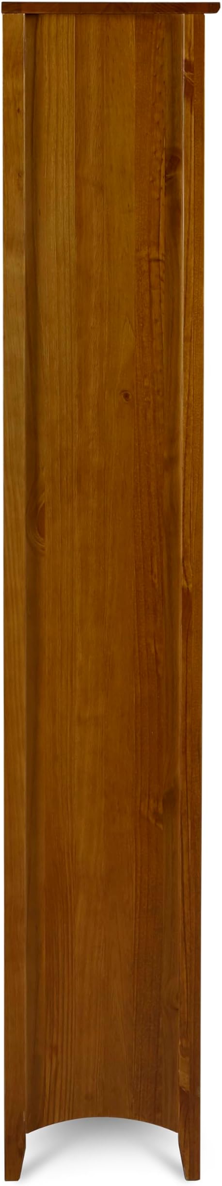 Camaflexi Shaker Style 6 Shelf Bookcase / Solid Wood / 72 inch Tall / Adjustable Shelving / Closed Back / Display Bookshelf for Living Room, Bedroom, Home and Office, Cherry