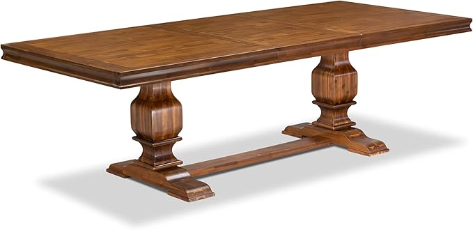 Luxe by East West Furniture - LKT-AWA-TP - a Dining Table with Removable Rectangular Tabletop – Antique Walnut
