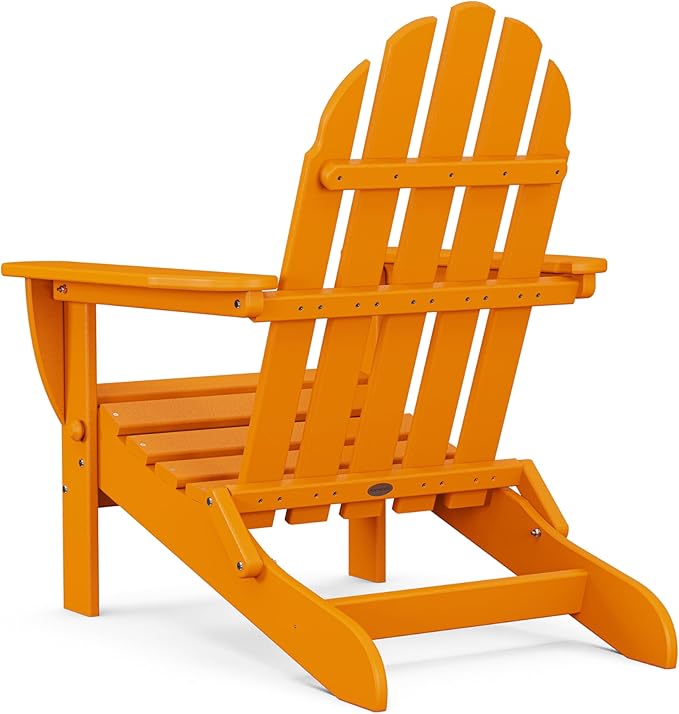 POLYWOOD AD5030TA Classic Folding Adirondack, Tangerine