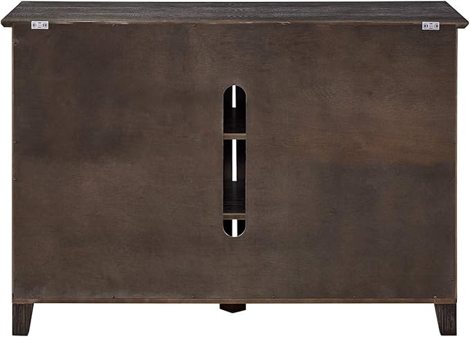 SEI Furniture Holmes Barn Door TV Stand, Brown