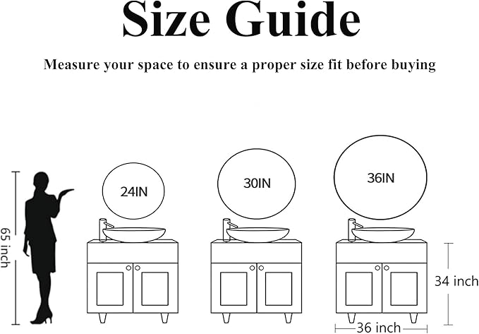 Gold Round Mirror 30 inch, Matte Gold Bathroom Mirror for Vanity, Brushed Metal Framed Circular Wall Mirror for Living Room, Hallway, Entryway