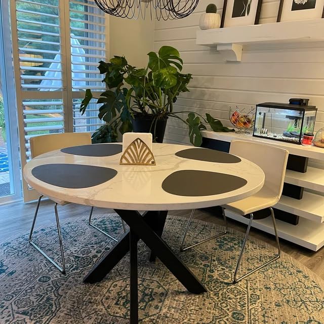 30 Inch Metal Table Legs, Heavy Duty Desk Legs Combinatorial Dining Table Legs for Wood, Glass, Marble Tabletop, Table Base Only These Table Leg Come in a Golden Ratio Design