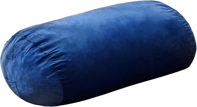 Hobestluk 5FT Bean Bag Chair Large Beanbag Lounger with Removable Cover Adult Bean Bag Chair with Portable Handle Desgin for Living Room Bedroom (Blue, 5FT)