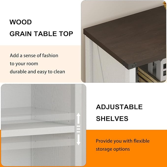 BON AUGURE Small Bookshelf for Small Space, 3 Tier Bookcase, Farmhouse Wood Low Book Case, Short Storage Book Shelf for Home Office, Living Room, Bedroom (White Oak and Walnut Brown)